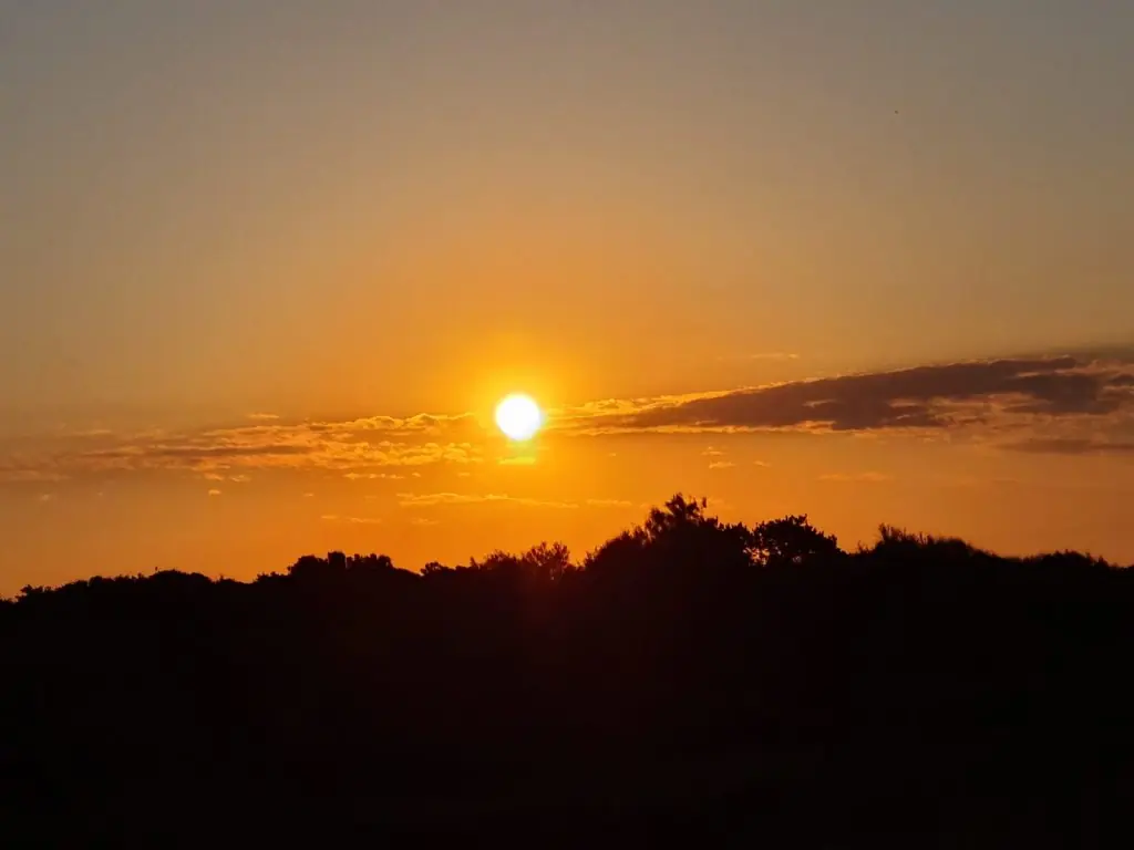 Coucher de soleil au camping nord finistere
